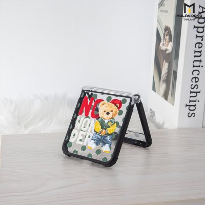 เคส Molan Cano Z Flip 6 ขอบดำ กันกระแทก 4 มุม ตาข่ายกันฝุ่น