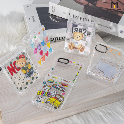 เคส Molan Cano Z Flip 6 ใสพิมพ์ลายสวย กันฝุ่น กันกระแทก