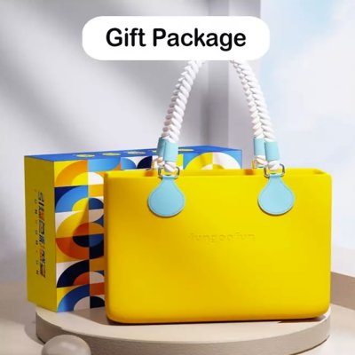 Fungoofun Fashion Tote Bag กระเป๋าสะพายไหล่ 3 มิติ มีหูหิ้วสายหนังและสายผ้าฝ้าย พร้อมกระเป๋าด้านในแบบถอดได้ รุ่น F529