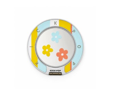 Kickpop Magpop Ring Kickstand Colorful Stripe Flower แหวนแม่เหล็กติดมือถือพร้อมกระจกเงาและขาตั้ง MagSafe