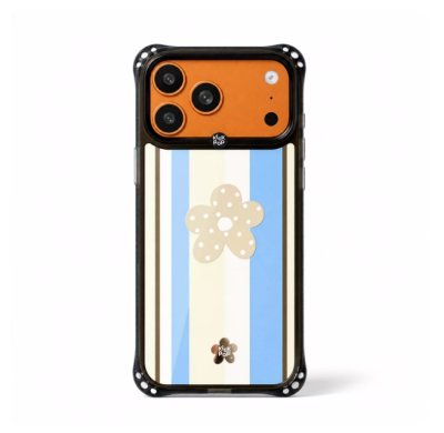 Kickpop Sparkle Airbumper Colorful Stripe Flower MagSafe Case for iPhone 17/18 Series เคสลายแถบสีแมตช์ดอกไม้ กันกระแทก รองรับ MagSafe