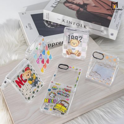 เคส Molan Cano Z Flip 6 ใสพิมพ์ลายสวย กันฝุ่น กันกระแทก