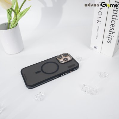Wlons Dual Color Skin-Friendly Magnetic Magsafe  iPhone เนื้อสัมผัสแมท กันกระแทก เลนส์กล้องยกสูง สำหรับไอโฟน 16 promax