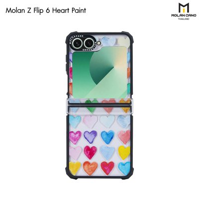 เคส Molan Cano Z Flip 6 ขอบดำ กันกระแทก 4 มุม ตาข่ายกันฝุ่น