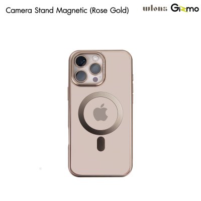 Wlons Camera Stand Magnetic magsafe iPhone เคสใส กรอบล้อมกล้องมีขาตั้ง สำหรับไอโฟน 16promax