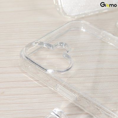 Gizmo Glitter Glam iPhone 16/16+/16Pro/16Promax เคสไอโฟน เคสใสกลิตเตอร์ กากเพชร กันรอยขีดข่วน กันกระแทก