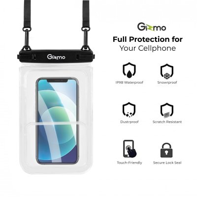 GIZMO WATERPROOF GW-007 ซองกันน้ำใส ระบบ Double Lock Buckle มาตรฐาน IPX8