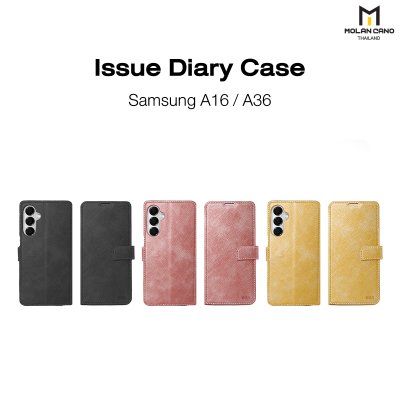 Molan Cano Issue Diary Case เคสฝาพับมีช่องใส่บัตร Samsung A16 / A36 สำหรับซัมซุง
