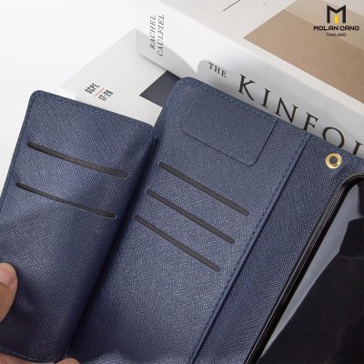 HANA Harvard Diary Case เคสฝาพับมีช่องใส่บัตร iPhone สำหรับไอโฟน 16/16+/16pro/16promax