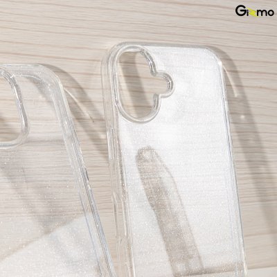 Gizmo Glitter Glam iPhone 16/16+/16Pro/16Promax เคสไอโฟน เคสใสกลิตเตอร์ กากเพชร กันรอยขีดข่วน กันกระแทก