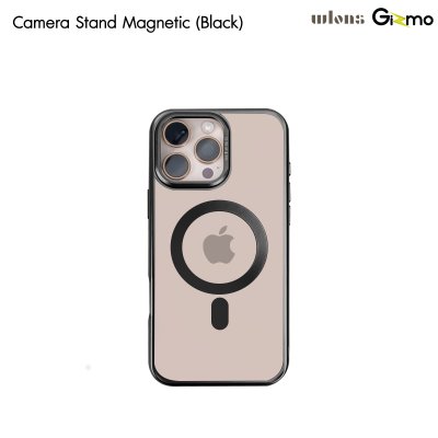 Wlons Camera Stand Magnetic magsafe iPhone เคสใส กรอบล้อมกล้องมีขาตั้ง สำหรับไอโฟน 16promax