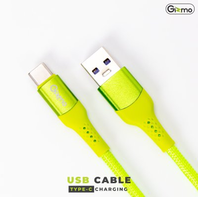 Gizmo สายชาร์จ Type-c ผ้าถัก ความยาว 2 เมตร รองรับชาร์จเร็ว 5A รุ่น GU-046