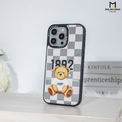 MOLAN CANO Collection Mirror เคสไอโฟนรุ่น ip15/15pro max เคสกระจก สกรีนลาย กันกระแทก