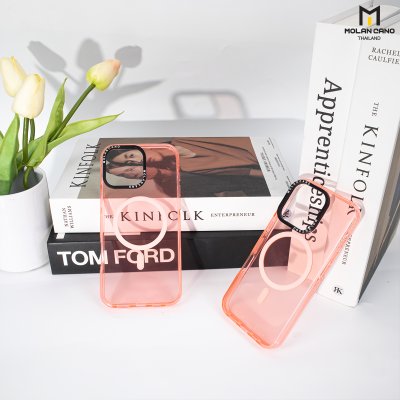 MOLAN CANO รุ่น iPhone16pro/16promax เคสชาร์จได้ เคสนิ่ม เนื้อใสเจลลี่ Jelly Magsafe สำหรับไอโฟน