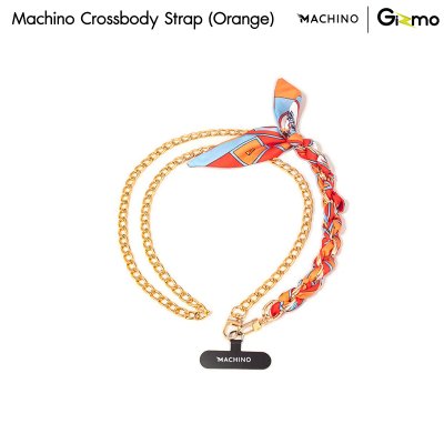 MACHINO Crossbody Strap สายคล้องโทรศัพท์มือถือ สไตล์ผ้าพันคอ+โซ่ (MC-LG10)