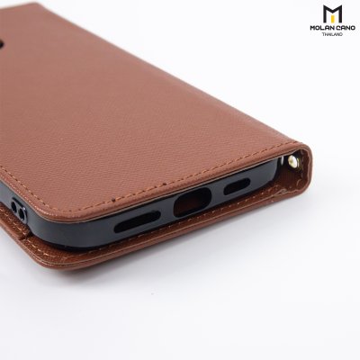 HANA Harvard Diary Case เคสฝาพับมีช่องใส่บัตร iPhone สำหรับไอโฟน 16/16+/16pro/16promax