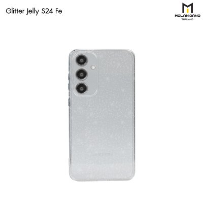 MOLAN CANO Gliter Jelly Case Clear รุ่น Samsung Galaxy S24FE / A06 เคสใส แบบนิ่ม กลิตเตอร์ กากเพชร