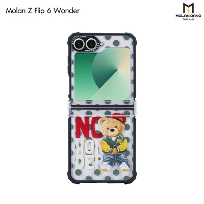 เคส Molan Cano Z Flip 6 ขอบดำ กันกระแทก 4 มุม ตาข่ายกันฝุ่น