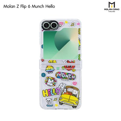 เคส Molan Cano Z Flip 6 ใสพิมพ์ลายสวย กันฝุ่น กันกระแทก