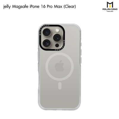 MOLAN CANO รุ่น iPhone16pro/16promax เคสชาร์จได้ เคสนิ่ม เนื้อใสเจลลี่ Jelly Magsafe สำหรับไอโฟน