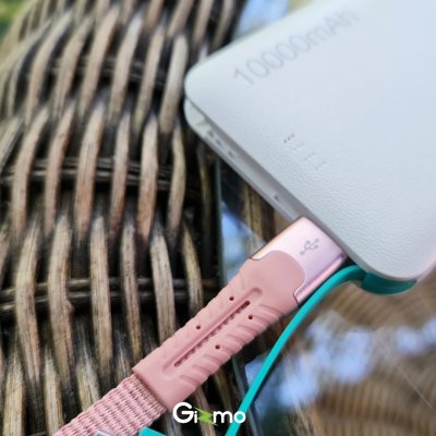 Gizmo สายชาร์จไอโฟน lightning สายผ้า ยืดได้ย๊าวยาว 1.2 เมตร ประกัน1ปี รุ่น GU-028