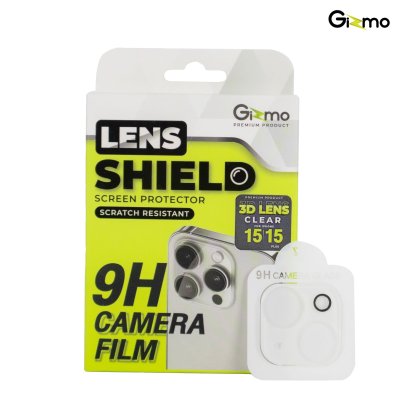 Gizmo Camera Film 3D Lens iPhone 15 กระจกกันรอยเลนส์กล้อง