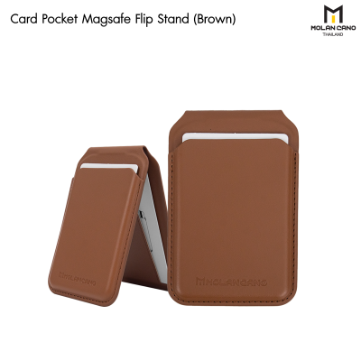 Molan Cano Card Pocket magsafe Flip Stand ขาตั้ง Smartphone พร้อมช่องเก็บบัตร แบบแม่เหล็ก