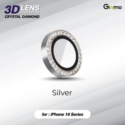 Gizmo 3D Boss Lens Crystal Diamond กระจกกันเลนส์กล้องกากเพชร สำหรับ iPhone 16/16+/16Pro/16Pro max