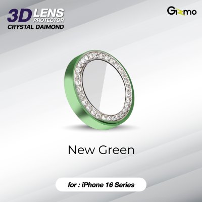 Gizmo 3D Boss Lens Crystal Diamond กระจกกันเลนส์กล้องกากเพชร สำหรับ iPhone 16/16+/16Pro/16Pro max
