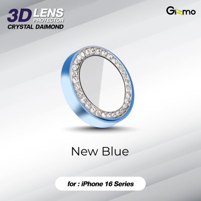 Gizmo 3D Boss Lens Crystal Diamond กระจกกันเลนส์กล้องกากเพชร สำหรับ iPhone 16/16+/16Pro/16Pro max