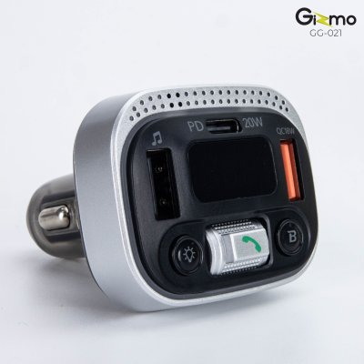 GIZMO  ที่ชาร์จมือถือในรถ PD 20W อุปกรณ์เชื่อมต่อมือถือในรถยนต์ รุ่น GG-021 Carbluetooth transmitter