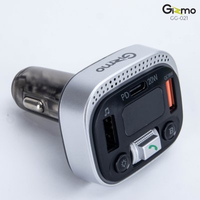 GIZMO  ที่ชาร์จมือถือในรถ PD 20W อุปกรณ์เชื่อมต่อมือถือในรถยนต์ รุ่น GG-021 Carbluetooth transmitter