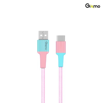 Gizmo สายชาร์จ TYPE-C ไทป์ซี สายชาร์จ ผ้าถัก ความยาว 2 เมตร 5A รุ่น GU-066