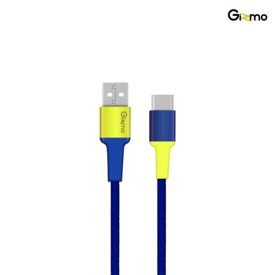 Gizmo สายชาร์จ TYPE-C ไทป์ซี สายชาร์จ ผ้าถัก ความยาว 2 เมตร 5A รุ่น GU-066