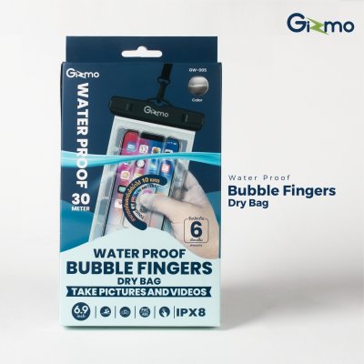 Gizmo ซองกันน้ำใส่มือถือ กันน้ำได้ 100% ดำน้ำลึก 30 เมตร ฟรี! สายคล้องคอ รุ่น GW-005