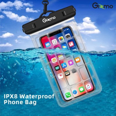 Gizmo ซองกันน้ำใส่มือถือ กันน้ำได้ 100% ดำน้ำลึก 30 เมตร ฟรี! สายคล้องคอ รุ่น GW-005