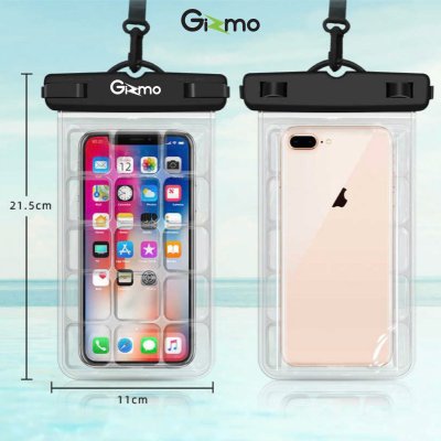 Gizmo ซองกันน้ำใส่มือถือ กันน้ำได้ 100% ดำน้ำลึก 30 เมตร ฟรี! สายคล้องคอ รุ่น GW-005