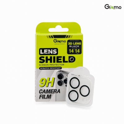 Gizmo ฟิล์มกระจกเลนส์กล้อง 9H กระจกกันเลนส์ ฟิล์มเลนส์ ไอโฟน14 iphone14 ขอบดำ เต็มแผ่น