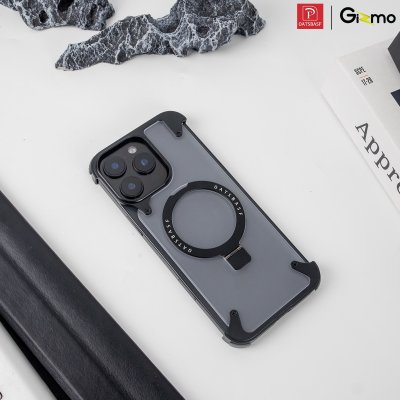 Yilike Case Translucent Black เคสโลหะไร้ขอบ กันกระแทก บางพิเศษฝาหลังแบบด้าน สําหรับ iPhone 16 Pro Max