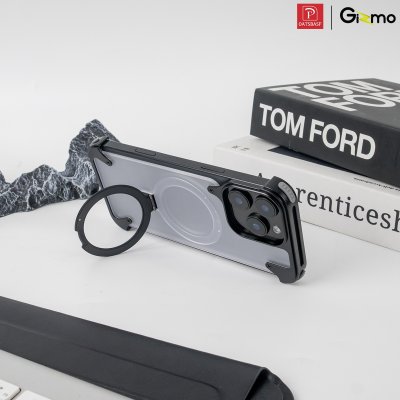 Yilike Case Translucent Black เคสโลหะไร้ขอบ กันกระแทก บางพิเศษฝาหลังแบบด้าน สําหรับ iPhone 16 Pro Max