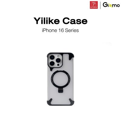 Yilike Case Translucent Black เคสโลหะไร้ขอบ กันกระแทก บางพิเศษฝาหลังแบบด้าน สําหรับ iPhone 16 Pro Max