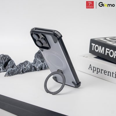 Yilike Case Translucent Black เคสโลหะไร้ขอบ กันกระแทก บางพิเศษฝาหลังแบบด้าน สําหรับ iPhone 16 Pro Max