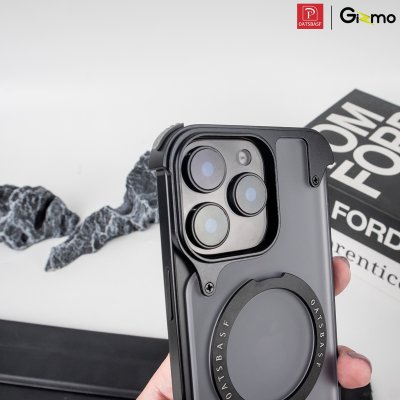 Yilike Case Translucent Black เคสโลหะไร้ขอบ กันกระแทก บางพิเศษฝาหลังแบบด้าน สําหรับ iPhone 16 Pro Max