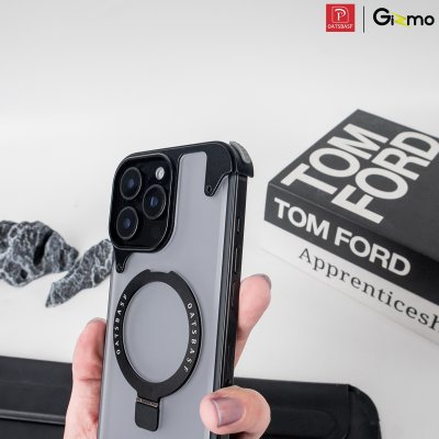 Yilike Case Translucent Black เคสโลหะไร้ขอบ กันกระแทก บางพิเศษฝาหลังแบบด้าน สําหรับ iPhone 16 Pro Max