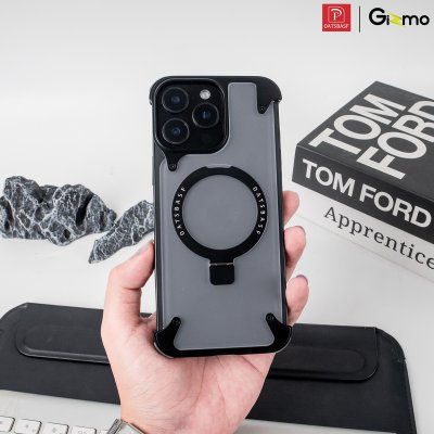 Yilike Case Translucent Black เคสโลหะไร้ขอบ กันกระแทก บางพิเศษฝาหลังแบบด้าน สําหรับ iPhone 16 Pro Max