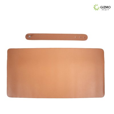 Mouse Pad Leather Mat แผ่นรองเมาส์หนังขนาดใหญ่ พร้อมสายรัด สามารถม้วนเก็บได้