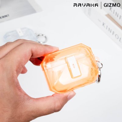 RAVAKA Ice Series เคส AirPods Pro 3 เคสใสเหลี่ยมกันกระแทก