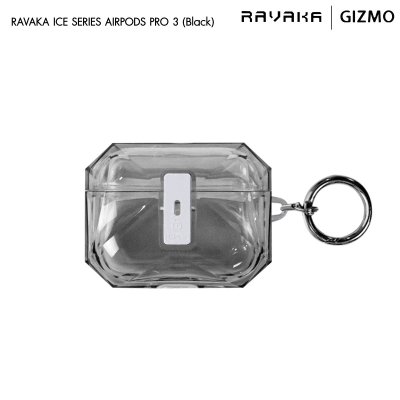 RAVAKA Ice Series เคส AirPods Pro 3 เคสใสเหลี่ยมกันกระแทก