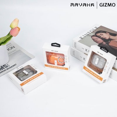 RAVAKA Ice Series เคส AirPods Pro 3 เคสใสเหลี่ยมกันกระแทก