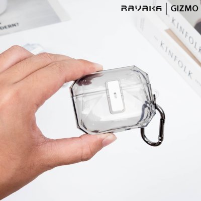RAVAKA Ice Series เคส AirPods Pro 3 เคสใสเหลี่ยมกันกระแทก